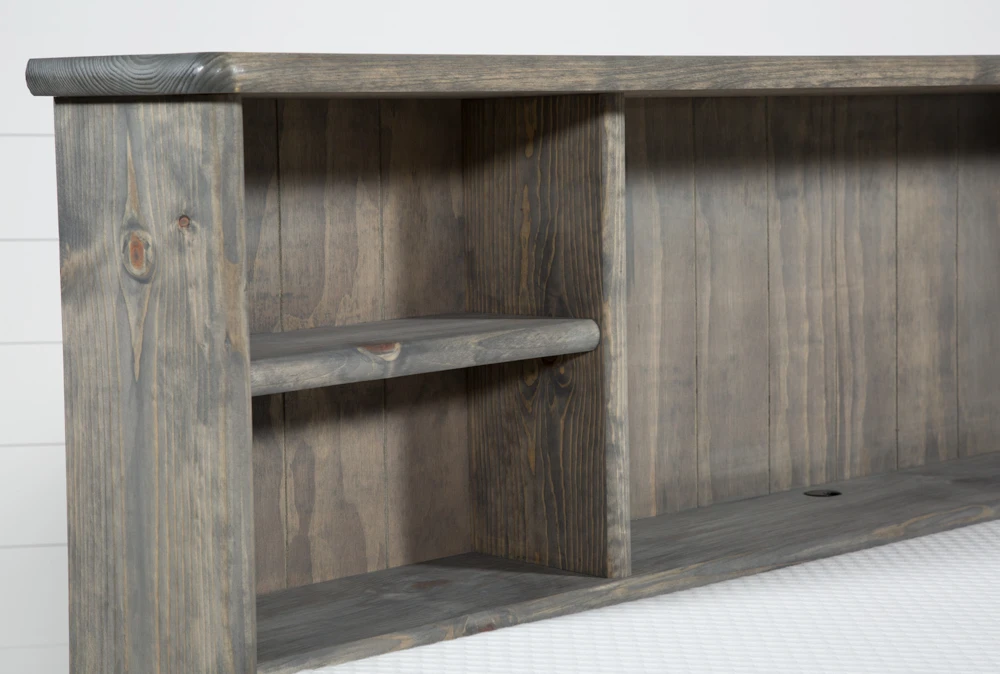 Summit Grey Twin Bookcase Daybed Bed With 2-Drawer Captains Trundle 7 Summit Grey Twin Bookcase Daybed Bed With 2-Drawer Captains Trundle - Image 5