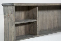 Summit Grey Full Bookcase Daybed Bed With 4-Drawer Storage Unit -Furniture Store 249089 grey wood bed feature 04