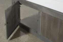 Summit Grey Full Bookcase Daybed Bed With 2-Drawer Captains Trundle -Furniture Store 249090 grey wood bed feature 06