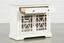 Belle White Accent Cabinet -Furniture Store 250743 white wood chest storage 03