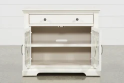 Belle White Accent Cabinet -Furniture Store 250743 white wood chest storage 04