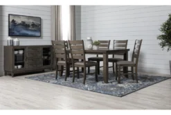 Ashford II 66" Dining Table -Furniture Store 251024 grey wood dining table room 38