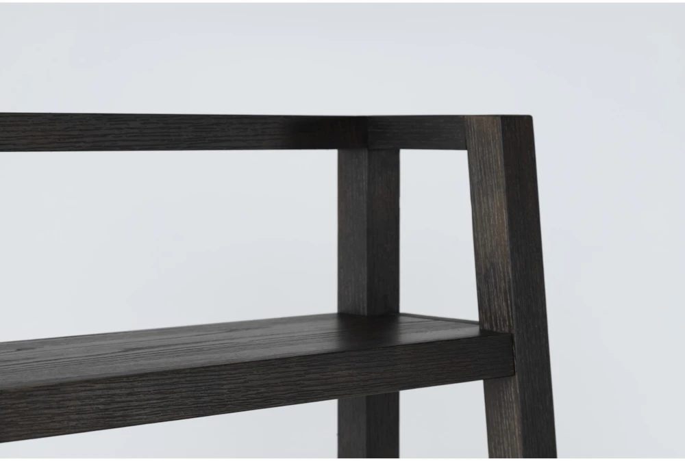 Pierce Espresso 72" Leaning Bookcase 5 Pierce Espresso 72" Leaning Bookcase - Image 3