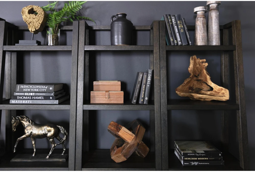 Pierce Espresso 72" Leaning Bookcase 10 Pierce Espresso 72" Leaning Bookcase - Image 8