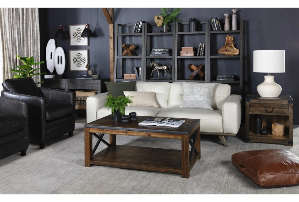 Pierce Espresso 72" Leaning Bookcase 11 Pierce Espresso 72" Leaning Bookcase - Image 9