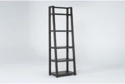 Pierce Espresso 72" Leaning Bookcase 14 Pierce Espresso 72" Leaning Bookcase -Furniture Store 251061 brown wood bookcase side 18