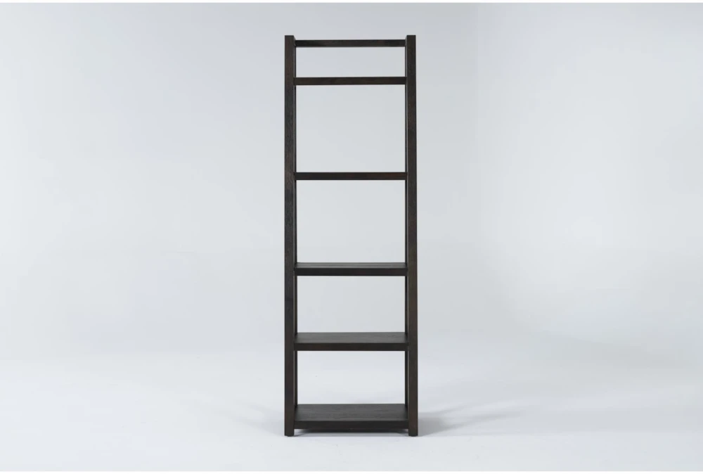 Pierce Espresso 72" Leaning Bookcase 3 Pierce Espresso 72" Leaning Bookcase