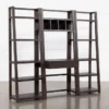 Pierce Espresso 3 Piece Wall 80" Desk -Furniture Store 251079 black wood bookcase signature 01