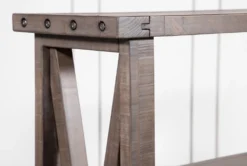 Jaxon Grey 54" Bookcase -Furniture Store 251322 grey wood bookcase detail 03