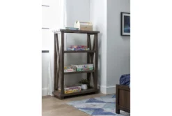 Jaxon Grey 54" Bookcase -Furniture Store 251322 grey wood bookcase room 31