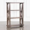 Jaxon Grey 54" Bookcase 2 Jaxon Grey 54" Bookcase -Furniture Store 251322 grey wood bookcase signature 01