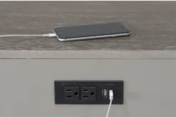 Pierce Natural 3-Drawer 30" Nightstand With USB And Power Outlets 13 Pierce Natural 3-Drawer 30" Nightstand With USB And Power Outlets -Furniture Store 251457 grey wood nightstand detail 46