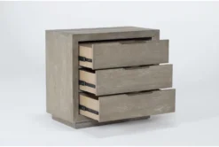 Pierce Natural 3-Drawer 30" Nightstand With USB And Power Outlets 12 Pierce Natural 3-Drawer 30" Nightstand With USB And Power Outlets -Furniture Store 251457 grey wood nightstand side 19