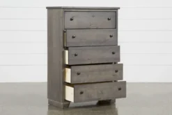 Marco Charcoal Chest Of Drawers -Furniture Store 251577 grey wood chest storage 03