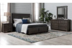 Marco Charcoal 6 Drawer Dresser -Furniture Store 251578 grey wood dresser room 09