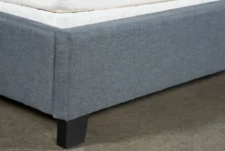 Farrah II Grey Queen Upholstered Panel Bed -Furniture Store 251653 grey composite bed detail 04