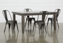 Ashford II 66" Dining With Delta Bronze Chair Set For 4