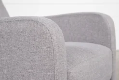 Darnell Grey Push Back Recliner -Furniture Store 252110 grey polyester push back arm 04