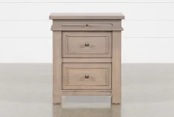 Coleman 29" Nightstand 13 Coleman 29" Nightstand -Furniture Store 252165 beige wood nightstand front 02