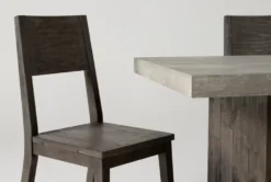 Titan 82" Dining With Side Chair Set For 6 -Furniture Store 252442 grey wood dining set detail 03