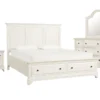 Kincaid Queen Storage 4 Piece Bedroom Set -Furniture Store 252601 white wood bedroom set signature 01