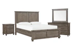 Jaxon Grey King Panel 4 Piece Bedroom Set