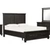 Jaxon Espresso Queen Storage 4 Piece Bedroom Set -Furniture Store 252772 brown wood bedroom set signature 01
