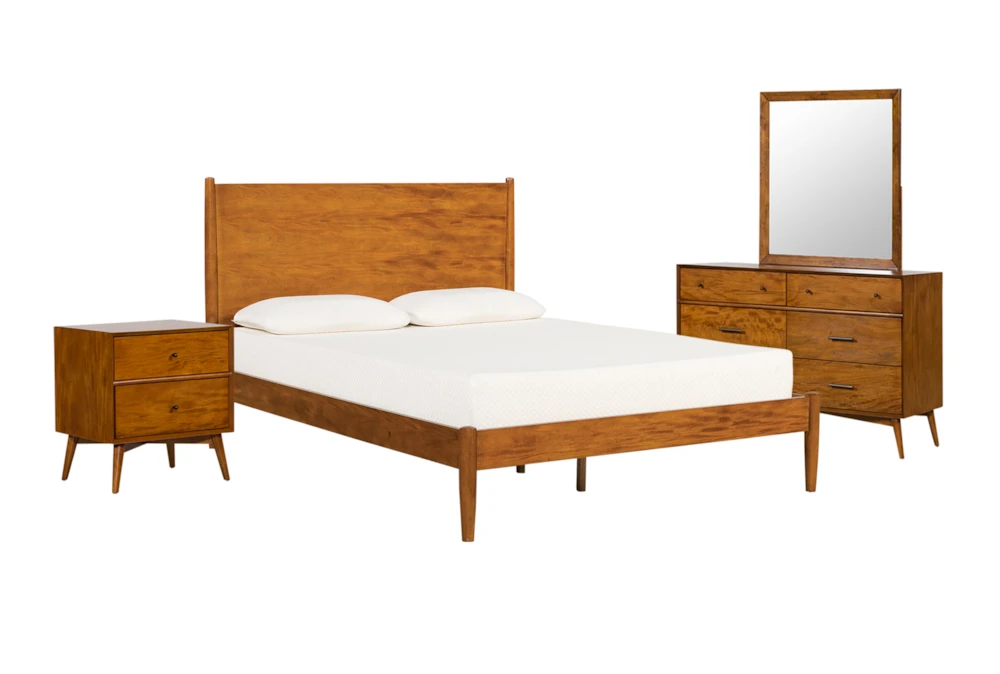 Alton Cherry California King Platform 4 Piece Bedroom Set 3 Alton Cherry California King Platform 4 Piece Bedroom Set