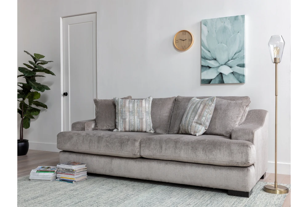 Lodge Foam Chenille 96" Queen Sleeper 6 Lodge Foam Chenille 96" Queen Sleeper - Image 4