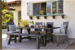 Panama Outdoor Dining Bench 13 Panama Outdoor Dining Bench -Furniture Store 253557 brown metal dining bench room 44