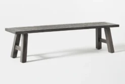 Panama Outdoor Dining Bench 9 Panama Outdoor Dining Bench -Furniture Store 253557 brown metal dining bench side 02