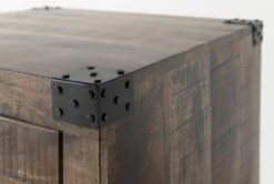 Wally End Table -Furniture Store 254047 brown wood end table detail 05