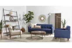 Dunkin 38" Round Coffee Table -Furniture Store 254051 brown wood coffee table room 46