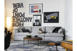 Dunkin 38" Round Coffee Table -Furniture Store 254051 brown wood coffee table room 48