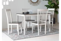 Prairie 48" Dining Set For 4 -Furniture Store 254190 white wood dining set room 86