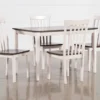 Prairie 48" Dining Set For 4 -Furniture Store 254190 white wood dining set signature 01