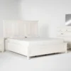 Presby White King Panel 4 Piece Bedroom Set -Furniture Store 254252 white wood bedroom set signature 01