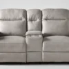 Jarrell Light Grey 71" Power Reclining Storage Console Loveseat With USB