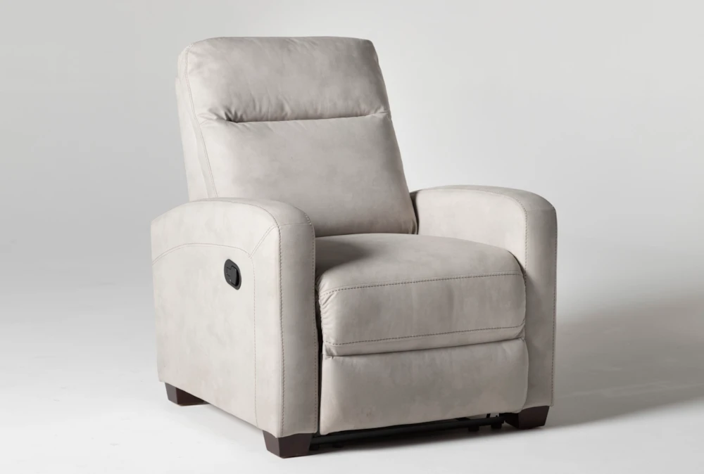 Jarrell Light Grey Manual Recliner 4 Jarrell Light Grey Manual Recliner - Image 2
