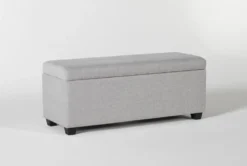 Boswell Storage Bench -Furniture Store 255563 grey fabric bench side 18