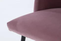 Duffy Pink Dining Side Chair -Furniture Store 256194 pink fabric dining chair detail 45