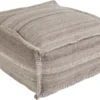 Pouf-Natual Fiber Stripes Natural