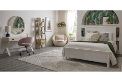 Phoebe Blush Velvet Rolling Office Chair -Furniture Store 256361 pink fabric office chair room 46