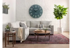 Magnolia Home Miller Walnut Round Coffee Table By Joanna Gaines -Furniture Store 256979 brown wood coffee table room 35