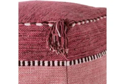 Pouf-Youth Pink And Blush Tassled -Furniture Store 257146 pink fiber pouf material 29