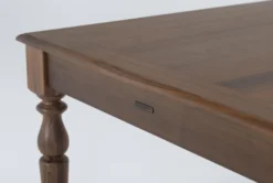 Magnolia Home Webster Walnut 96" Dining Table By Joanna Gaines -Furniture Store 257166 brown wood dining table detail 44