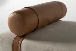 Vaughn 71" Settee By Nate Berkus + Jeremiah Brent -Furniture Store 257970 beige fabric settee detail 03