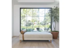 Vaughn 71" Settee By Nate Berkus + Jeremiah Brent -Furniture Store 257970 beige fabric settee room 35