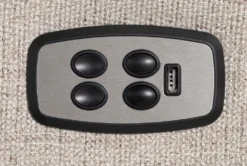 Jayden Power Recliner With Power Headrest & USB -Furniture Store 259136 brown polyester recliner hardware 07