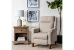 Jayden Power Recliner With Power Headrest & USB -Furniture Store 259136 brown polyester recliner room 35